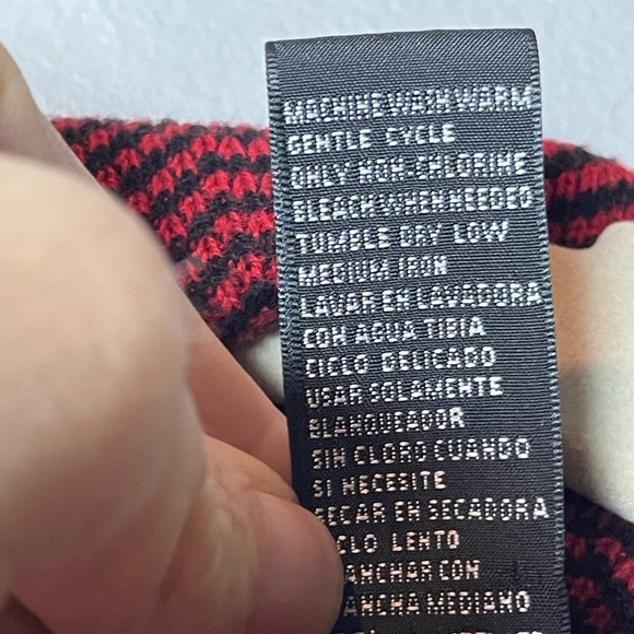 Josephine Chaus Ruby Red & Black Chevron Blazer Jacket, XL - Picture 6 of 6